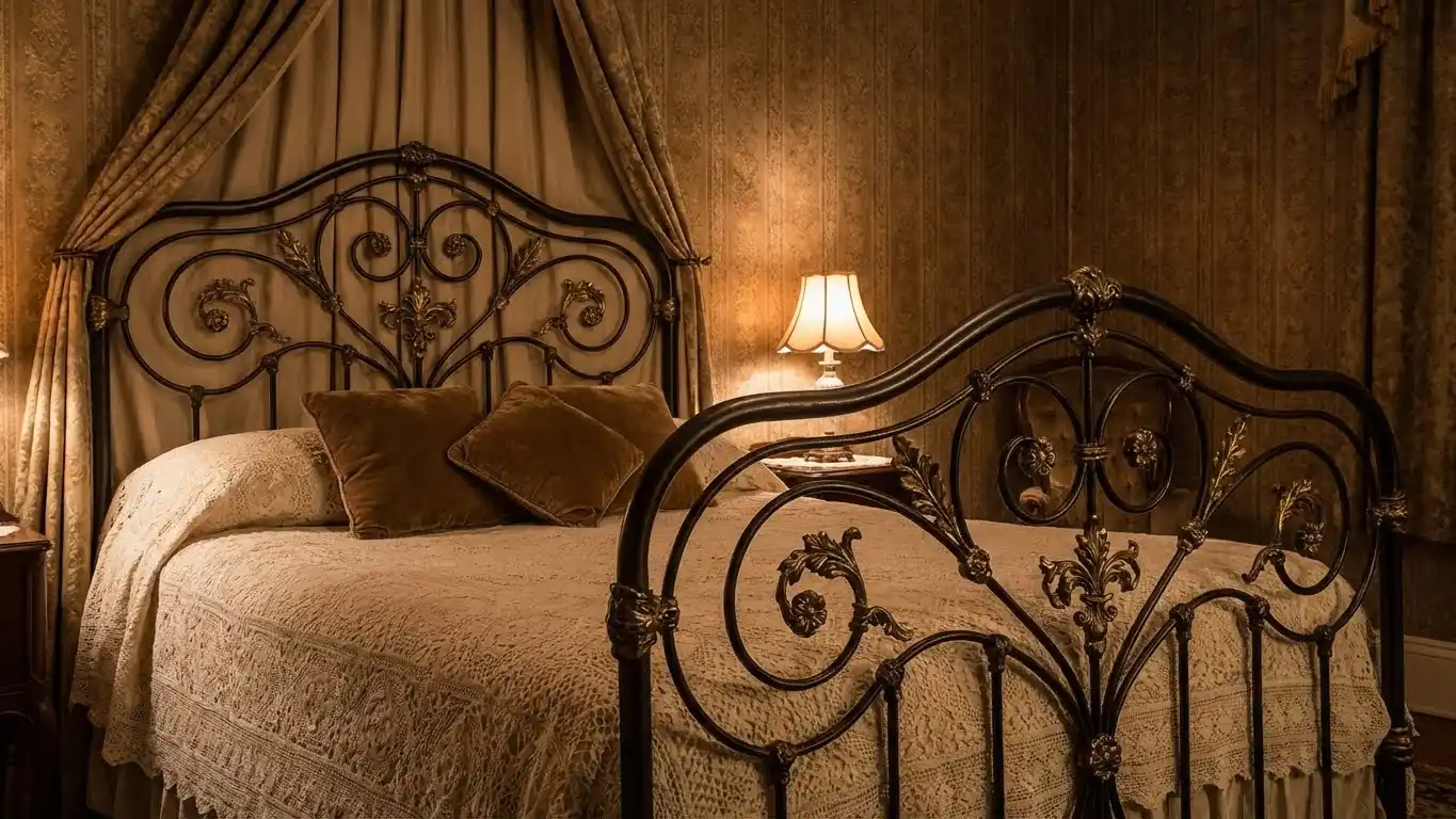 Vintage Victorian style jernsenger with ornate design